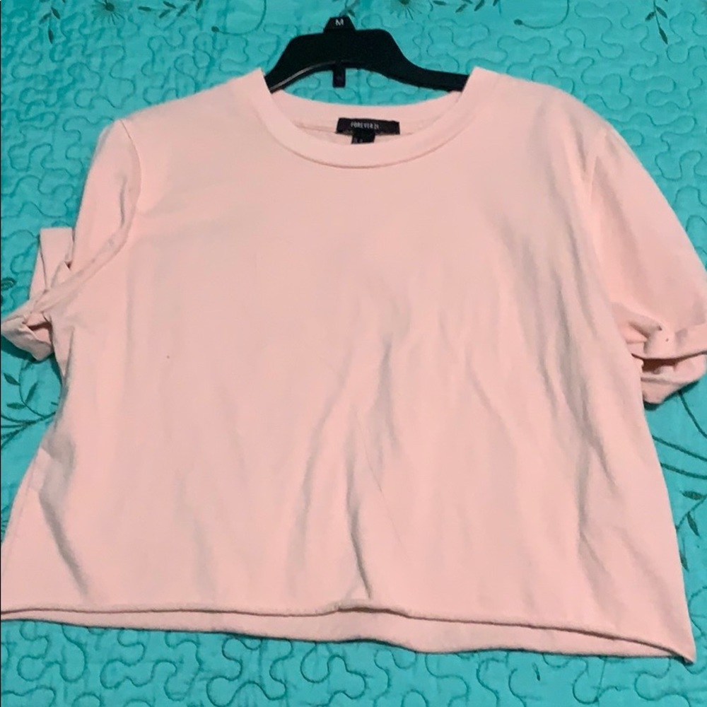 Pink crop top